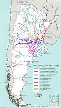 La rete ferroviaria in Argentina e nella Regione Mesopotamica